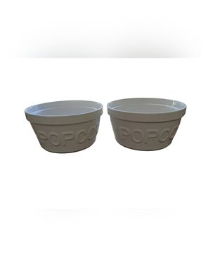 Tabletops Gallery Ceramic 18-20 Oz Popcorn Bowls Set Of 2